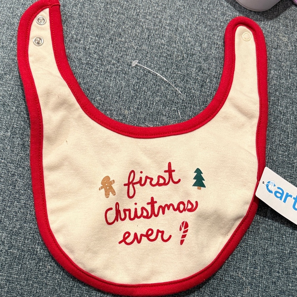Carter’s First Christmas Ever Bib